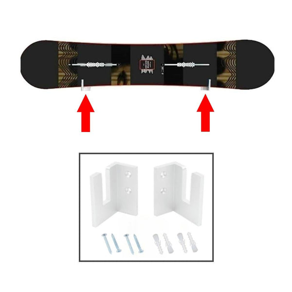 Wall Mount For One Pair Of Four Wheel Skateboards Acrylic Display Rack Racks & Hooks