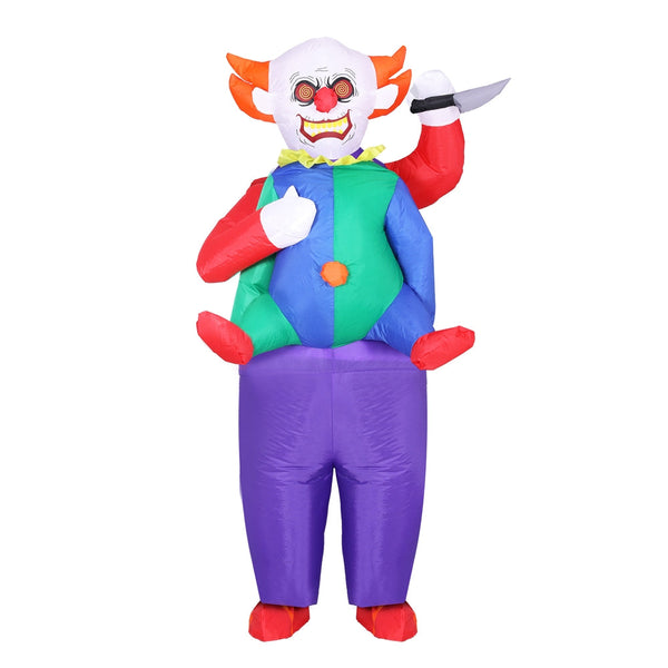 Inflatable Clown Costume Adult Suit Blow Up Party Fancy Dress Halloween Cosplay Unisex Costumes