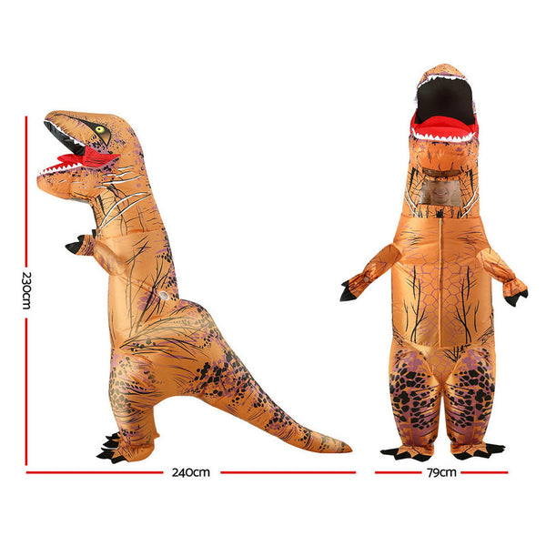Inflatable Dinosaur Costume T Rex Adult Suit Blow Up Party Fancy Dress Halloween Xmas Cosplay Unisex Costumes