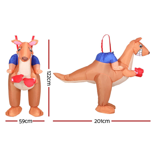 Inflatable Kangaroo Costume Adult Suit Blow Up Party Fancy Dress Halloween Cosplay Unisex Costumes