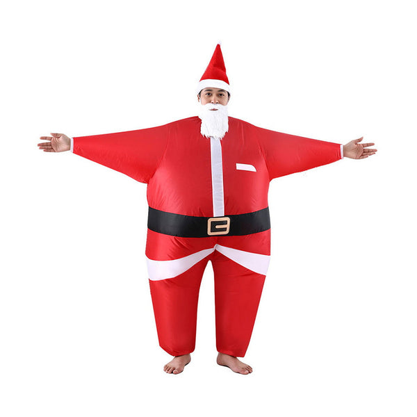 Inflatable Christmas Santa Claus Costume Adult Suit Blow Up Party Fancy Dress Xmas Cosplay Unisex Costumes