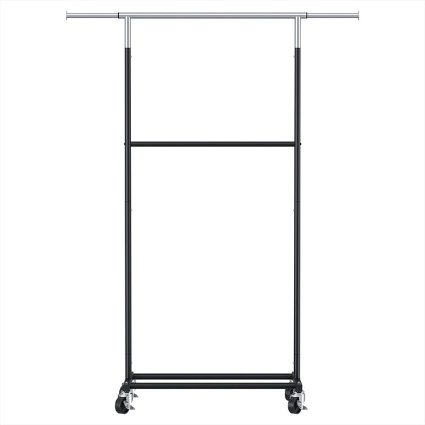Artiss Clothes Rack Double Rod Airer Rail Coat Stand Adjustable Hanger Garment Racks