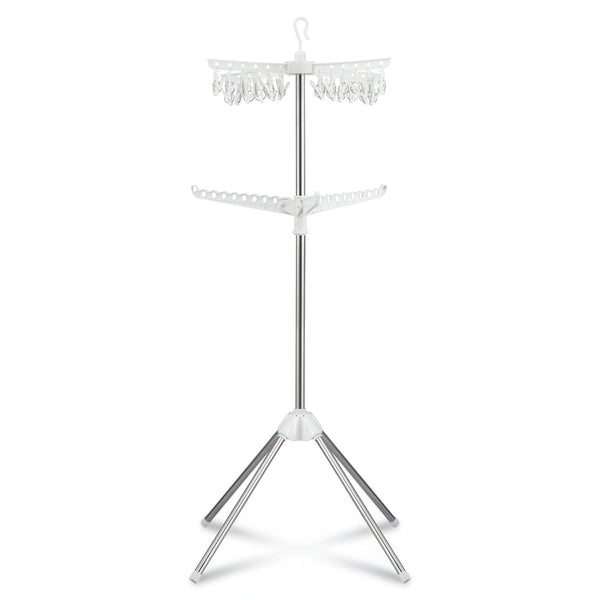 Artiss Clothes Rack Airer 2 Tier Rotatable Hanger Foldable Clothes Airers