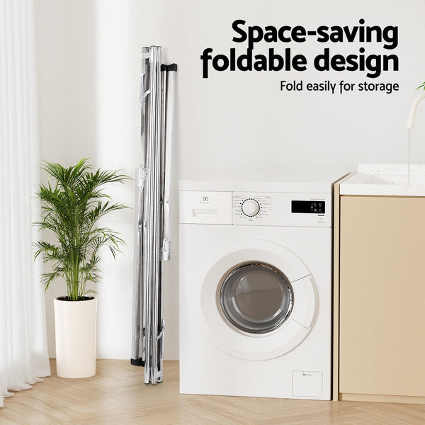 Artiss Clothes Rack Adjustable Foldable Steel Clothes Airers