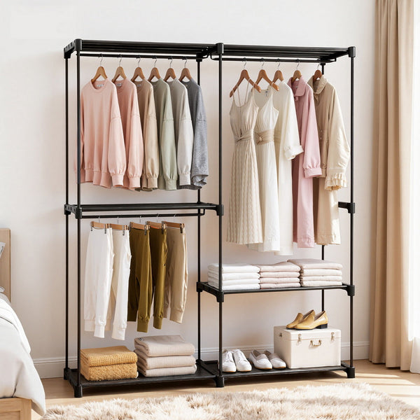 Artiss Wardrobe Clothes Rack Closet 181Cm Clothes Airers