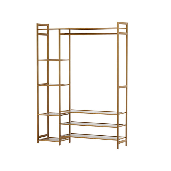Artiss Clothes Rack Coat Stand 8 Shelves Bamboo Garment Racks