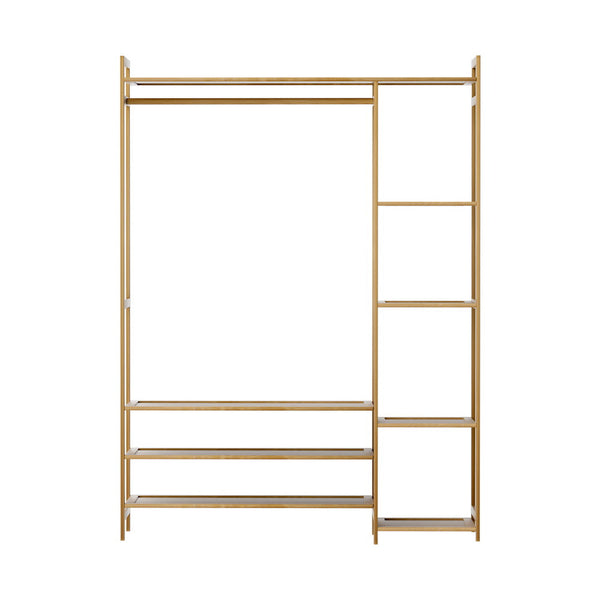 Artiss Clothes Rack Coat Stand 8 Shelves Bamboo Garment Racks
