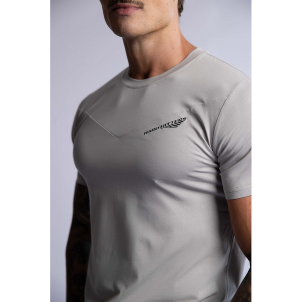 Hard Hitters Slim Fit Cotton Tee Silver Blue T Shirts