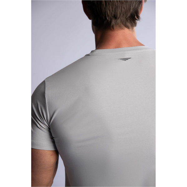 Hard Hitters Slim Fit Cotton Tee Silver Blue T Shirts