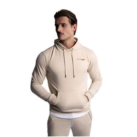 Hard Hitters Slim Fit Terry Hoodie Beige Coats Jackets & Vests