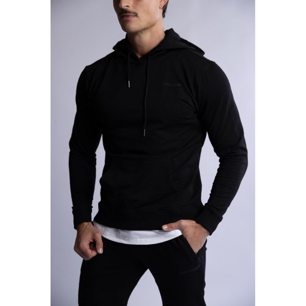 Hard Hitters Slim Fit Terry Hoodie Black Coats Jackets & Vests