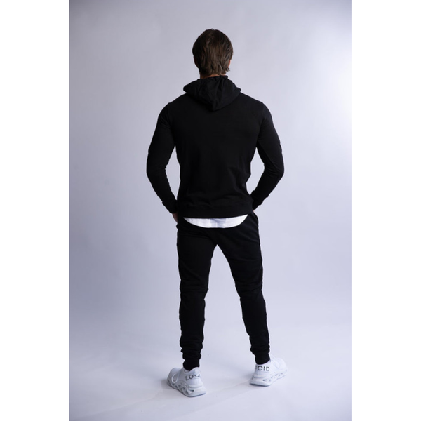 Hard Hitters Slim Fit Terry Hoodie Black Coats Jackets & Vests