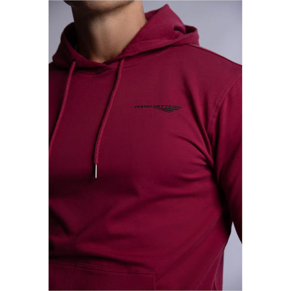Hard Hitters Slim Fit Terry Hoodie Burgundy Coats Jackets & Vests