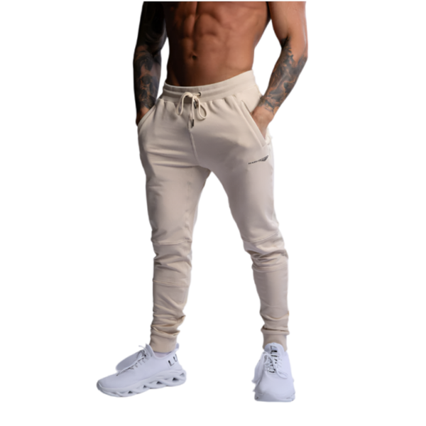 Hard Hitters Slim Fit Terry Joggers Beige Pants