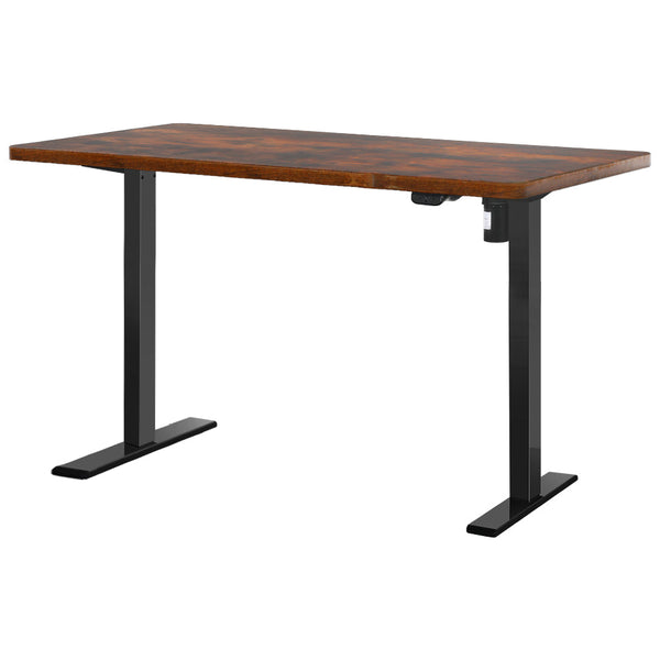 Artiss Standing Desk Motorised Rustic Brown 140Cm Standing Desks
