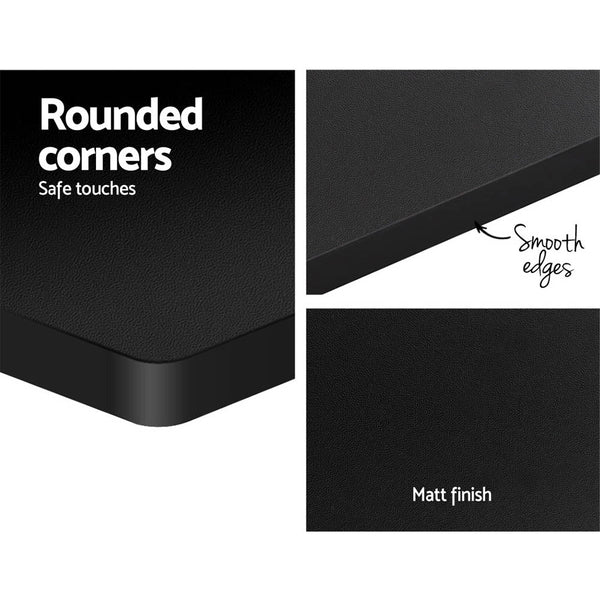 Powder Coated Metal Motorised Adjustable Standing Desk Frame With Particleboard Desktop Standing Desks