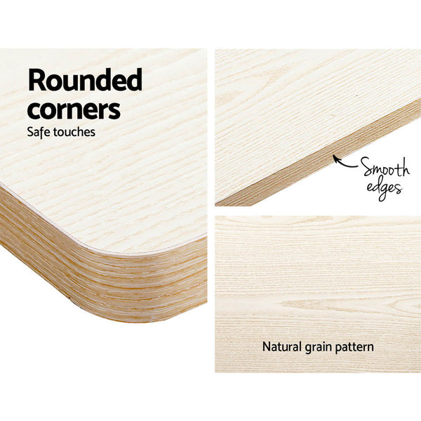 White Oak Particle Board Motorised Adjustable Standing Desk Home Office Furniture Standing Desks