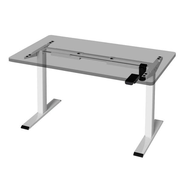 Artiss Electric Standing Desk Frame Only Height Adjustable 70Kg Load White Standing Desks