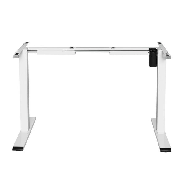 Artiss Electric Standing Desk Frame Only Height Adjustable 70Kg Load White Standing Desks