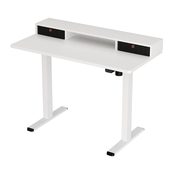 Artiss Electric Standing Desk With Storage Shelf Drawer Office Table 120Cm Standing Desks