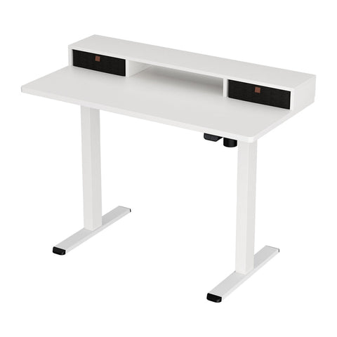 Artiss Electric Standing Desk With Storage Shelf Drawer Office Table 120Cm Standing Desks