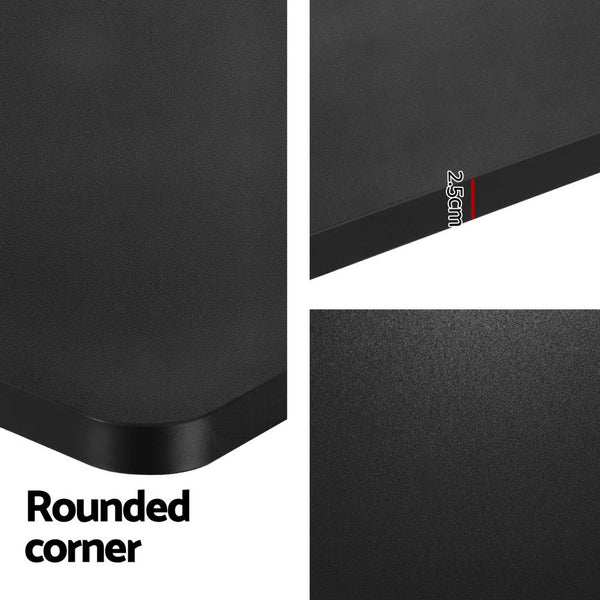 Artiss Standing Desk Motorised Dual Black 140Cm Standing Desks