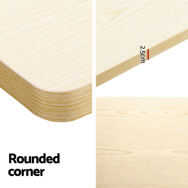 Oak Particle Board Standing Desk Motorised Dual Home Office Standing Desks