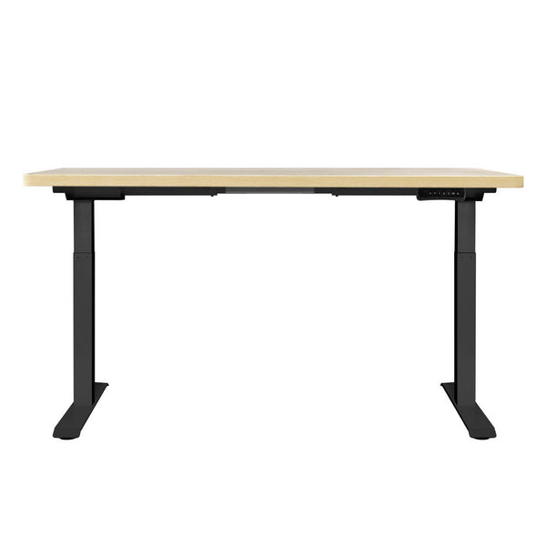 Artiss Standing Desk Motorised Dual White Oak 140Cm Standing Desks
