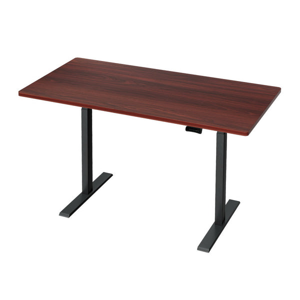 Artiss Standing Desk Motorised Dual Walnut 140Cm Standing Desks