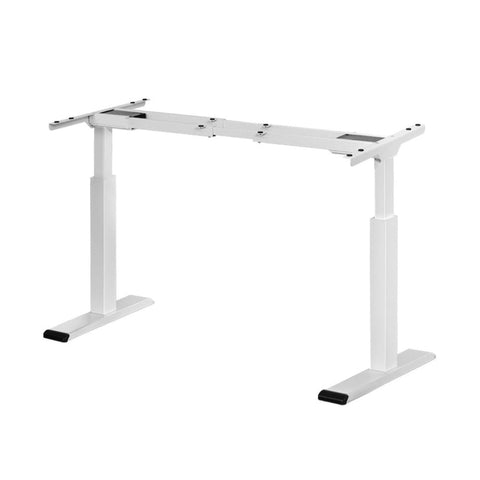 Artiss Standing Desk Frame Only Dual Motor Motorised White Standing Desks