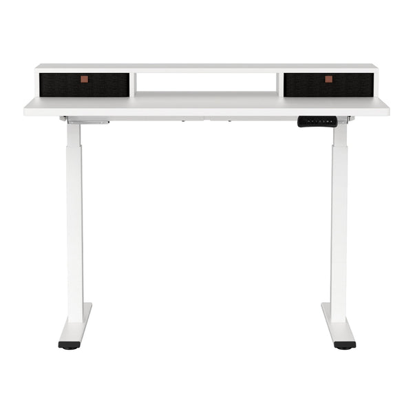 Artiss Electric Standing Desk Dual Motor Office Table With Shelf Drawer120cm Standing Desks
