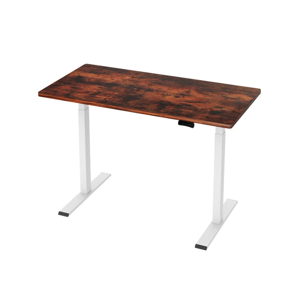 Artiss Standing Desk Motorised Dual 120Cm Rustic Brwon Standing Desks