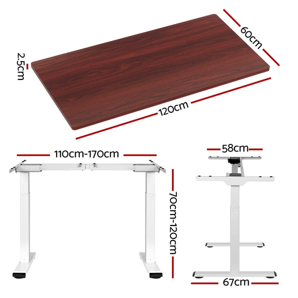 Material Particleboard And Metal Motorised Adjustable Standing Desk Home Office Furniture Standing Desks