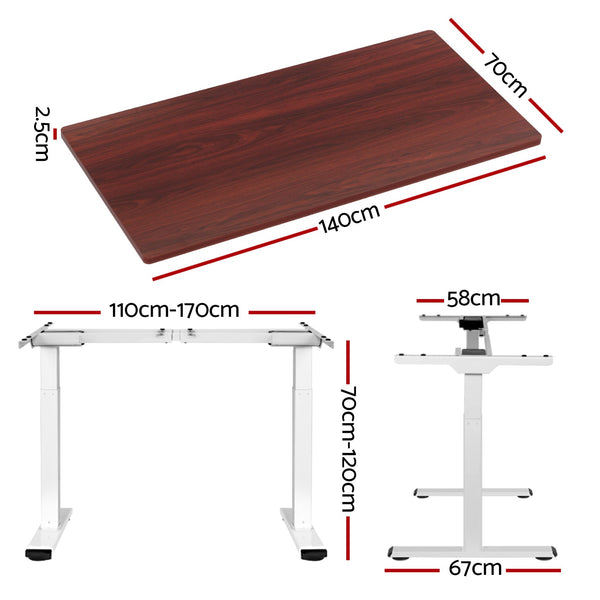 Particleboard Standing Desk Motorised Adjustable Frame Home Office Furniture Standing Desks