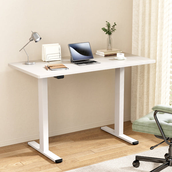 Artiss Standing Desk Motorised Dual 120Cm White Standing Desks