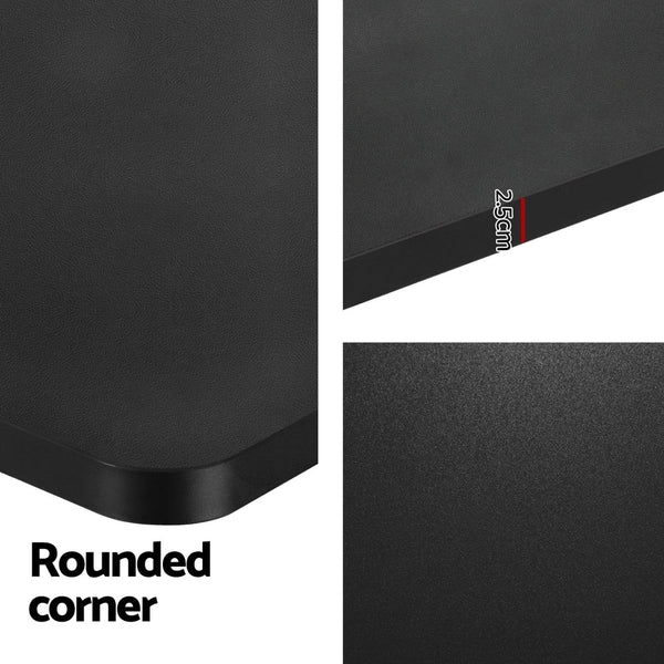 Metal Motorised Electric Dual Adjustable Standing Desk Frame With Particleboard Desktop Standing Desks