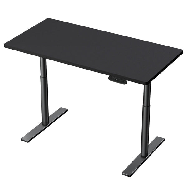Metal Motorised Electric Dual Adjustable Standing Desk Frame With Particleboard Desktop Standing Desks