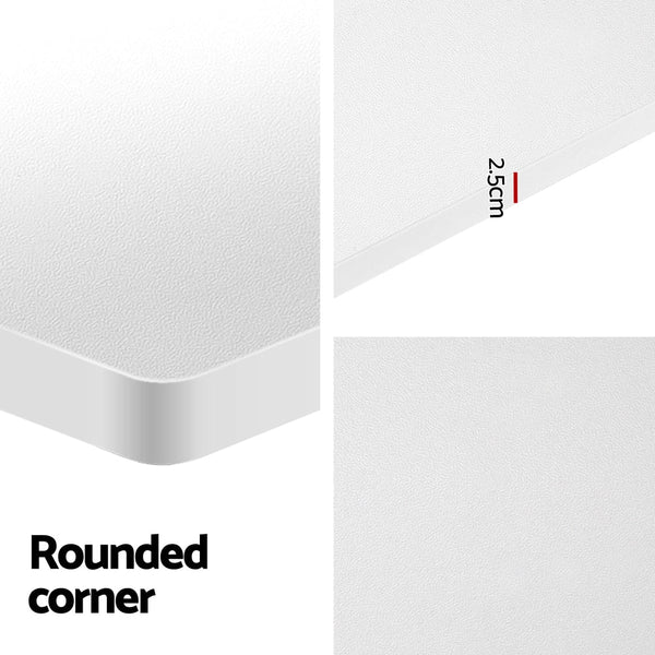 Metal Motorised Electric Dual Height Adjustable Standing Desk White Standing Desks