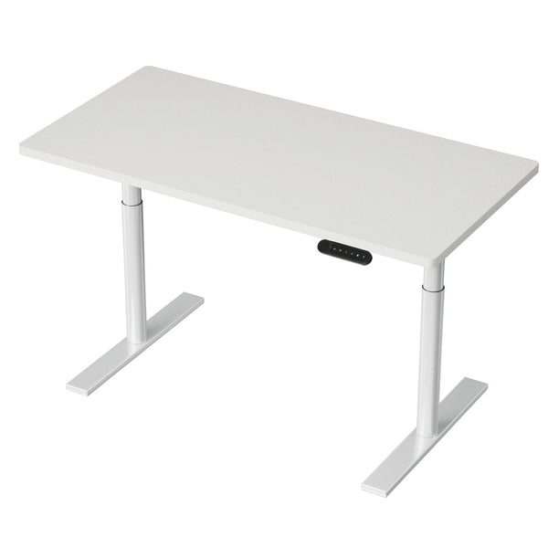 Metal Motorised Electric Dual Height Adjustable Standing Desk White Standing Desks