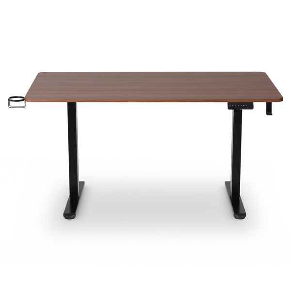 Artiss Standing Desk Motorised Dual Motor Electric Walnut 140Cm Standing Desks