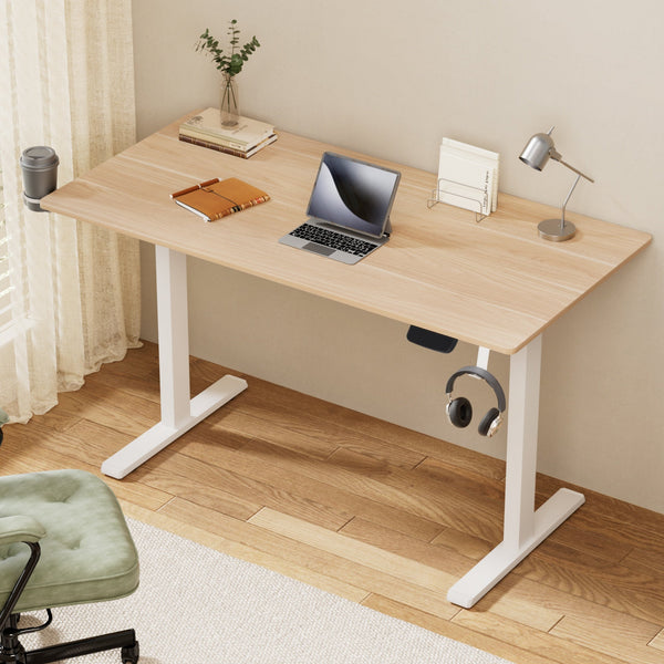 Artiss Standing Desk Motorised Touch Control Electric Oak 140Cm Standing Desks