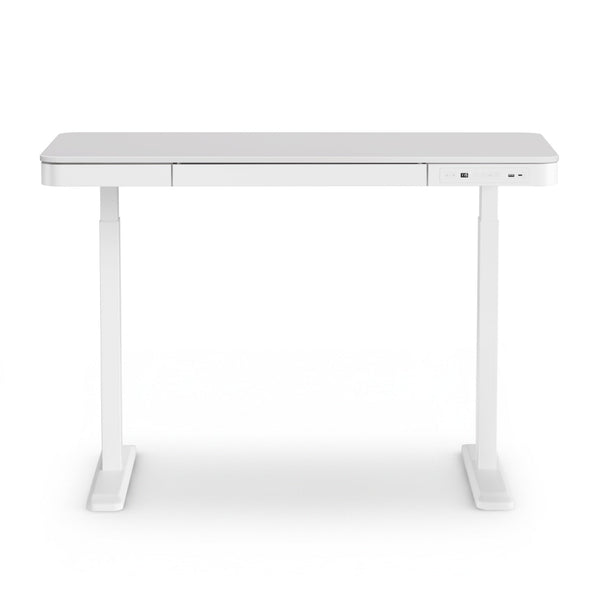 Artiss Standing Desk Motorised Electric Desks Drawer 120Cm White Standing Desks
