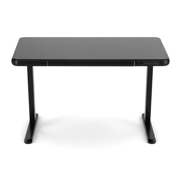 Artiss Standing Desk Motorised Tempered Glass Top Electric Black 120Cm Standing Desks