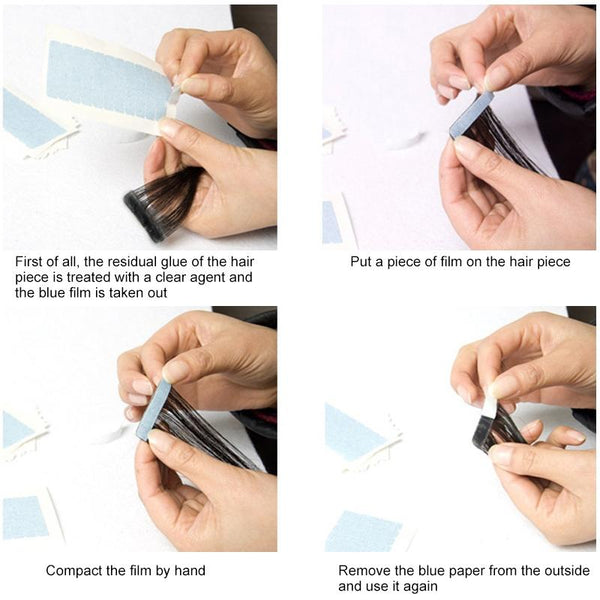 Double Sided Hair Extension Film Five Piece Set For Care And Styling Hair Extensions