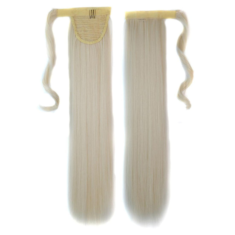 60 Inch Long Straight Ponytail With Invisible Bandage For Seamless Look Hair Extensions
