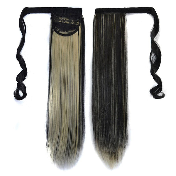 Long Straight Ponytail Wig With Invisible Bandage Natural And Secure Fit Hair Extensions