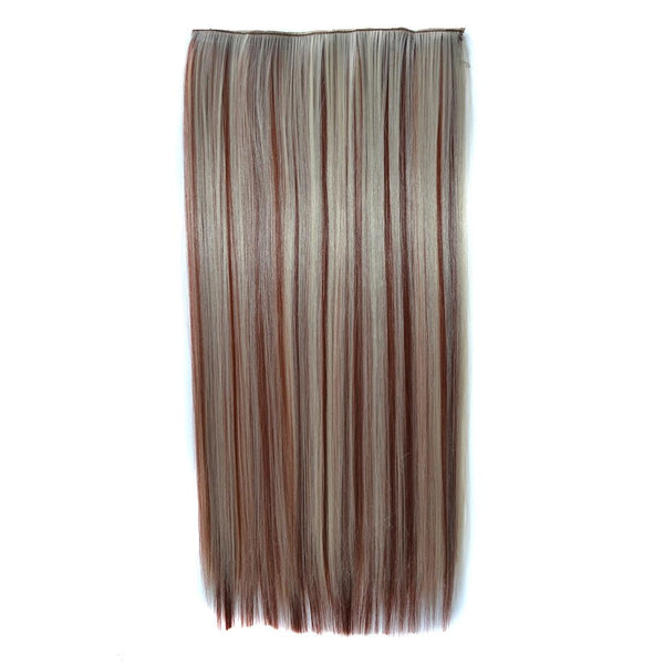 613H35 Long Straight Wig With Five Clips Made From High Temperature Silk Hair Extensions