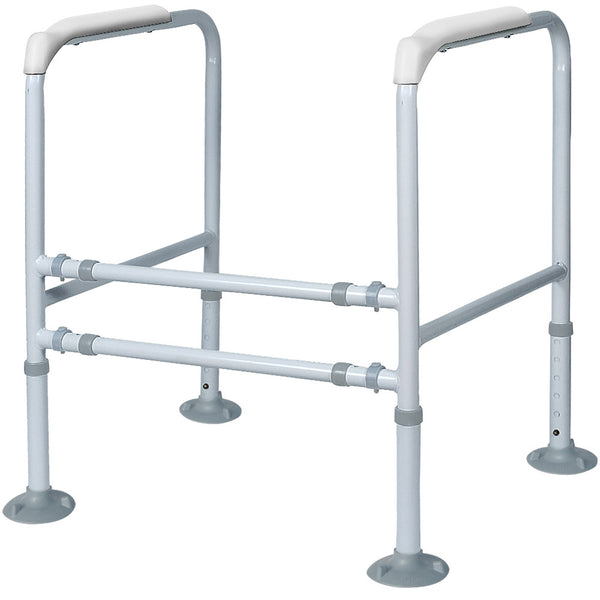 Equipmed Over Toilet Support Frame Safety Grab Aid Rail 125Kg Capacity Height And Width Handles & Rails