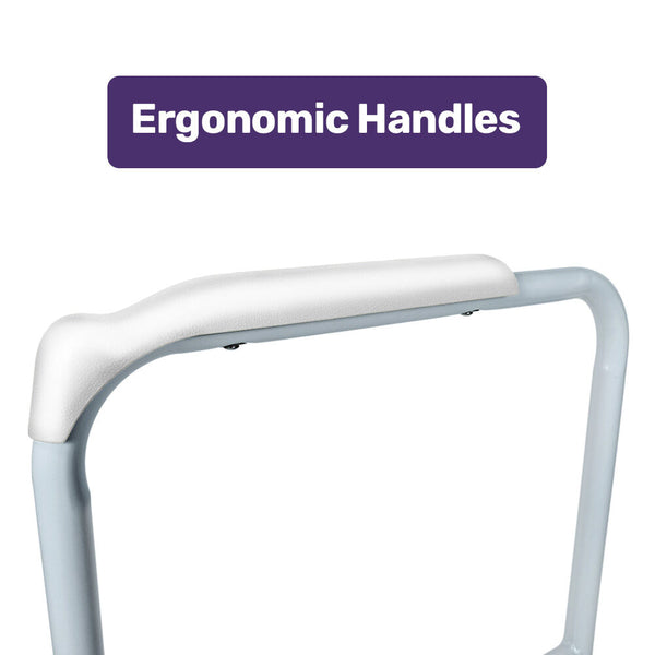 Equipmed Over Toilet Support Frame Safety Grab Aid Rail 125Kg Capacity Height And Width Handles & Rails
