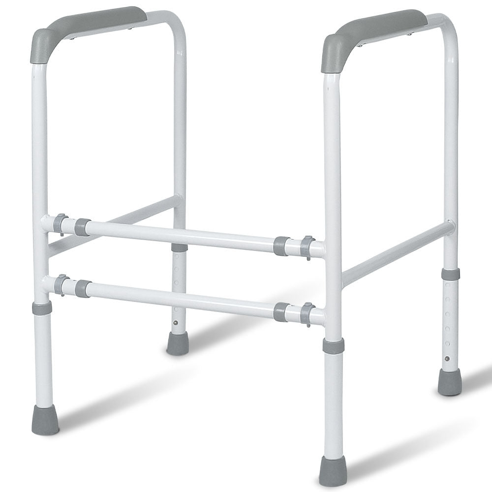 Equipmed Over Toilet Support Frame Safety Grab Aid Rail 125Kg Capacity Height And Width Handles & Rails